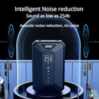 Cordless Air Compressor Smart Digital Inflator With Emergency Light For Cars Bikes Home