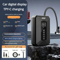 Cordless Air Compressor Smart Digital Inflator With Emergency Light For Cars Bikes Home