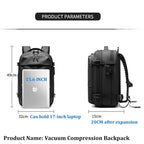 Laptop Backpack Travel Business Multi-function Vacuum Compression