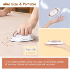 Mini Travel Iron for Clothes Dual Voltage Handle Electric